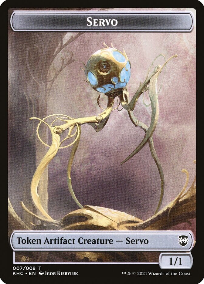 Elf Warrior // Servo Double-sided Token [Kaldheim Commander Tokens] MTG Single Magic: The Gathering  | Multizone: Comics And Games