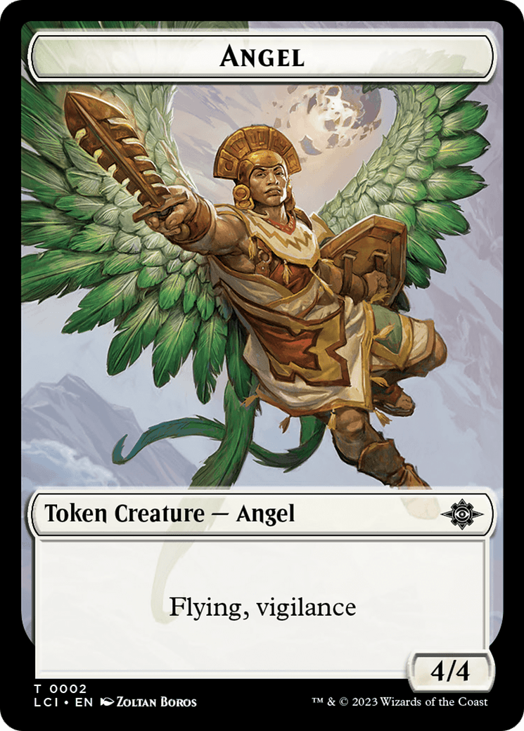 Treasure (0002) // Angel Double-Sided Token [Jurassic World Collection Tokens] MTG Single Magic: The Gathering  | Multizone: Comics And Games