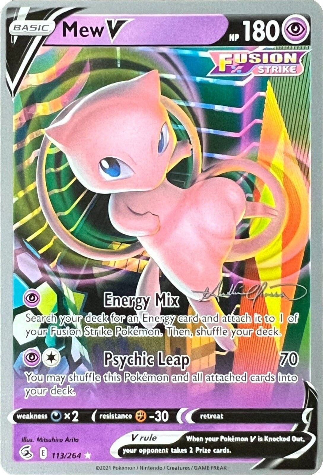 Mew V (113/264) (The Shape of Mew - Andre Chiasson) [World Championships 2022] Pokemon Single Pokémon  | Multizone: Comics And Games