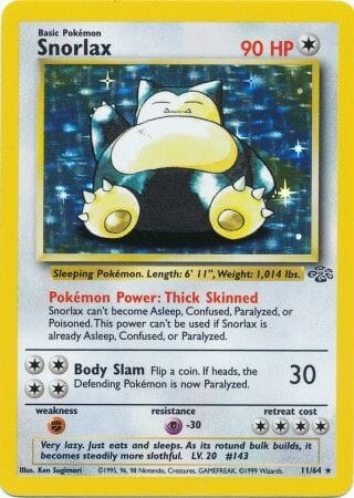 Snorlax (11/64) [Jungle Unlimited] Pokemon Single Pokémon  | Multizone: Comics And Games