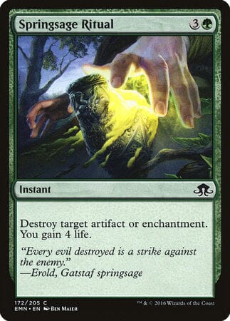 Springsage Ritual [Eldritch Moon] MTG Single Magic: The Gathering  | Multizone: Comics And Games