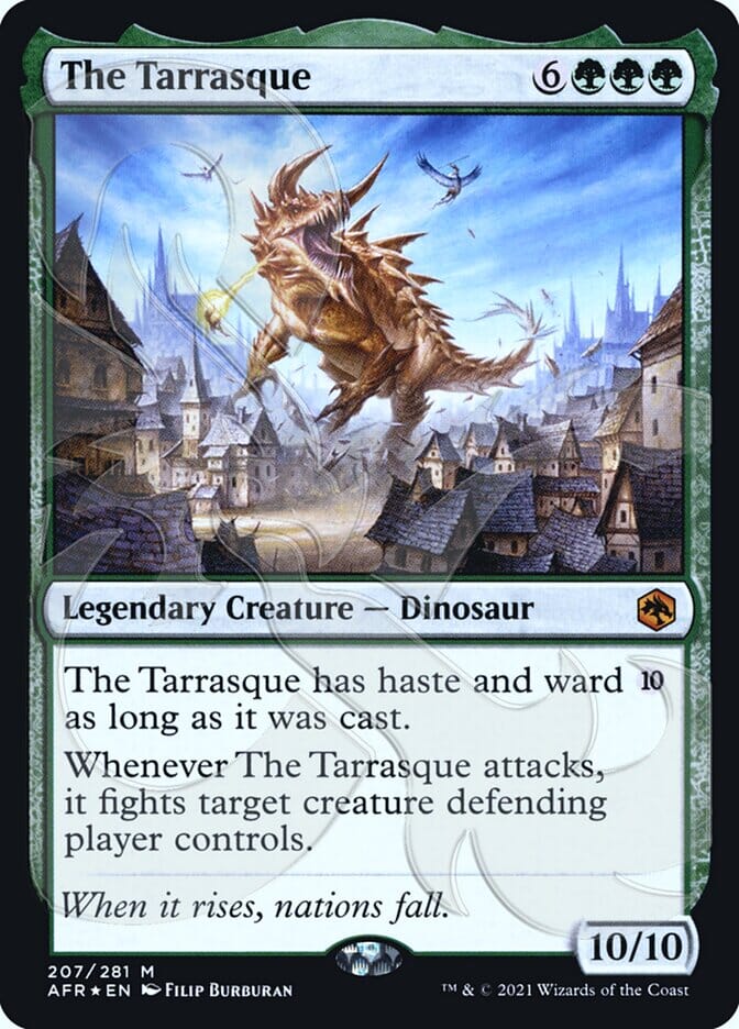 The Tarrasque (Ampersand Promo) [Dungeons & Dragons: Adventures in the Forgotten Realms Promos] MTG Single Magic: The Gathering  | Multizone: Comics And Games