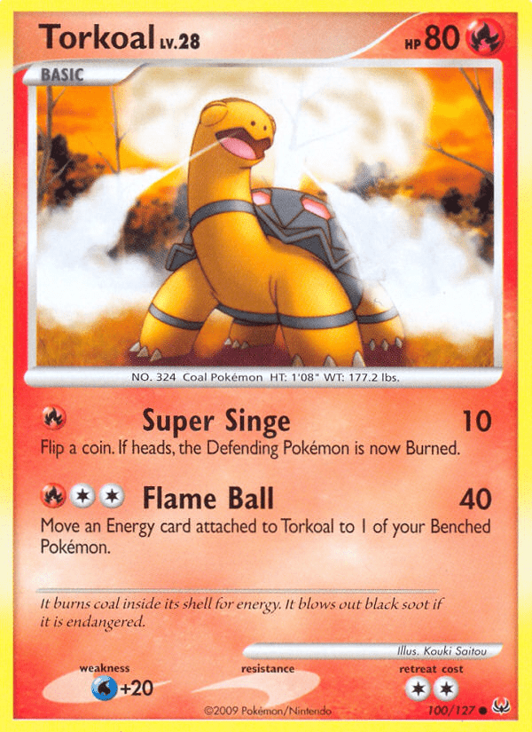 Torkoal (100/127) [Platinum: Base Set] Pokemon Single Pokémon  | Multizone: Comics And Games