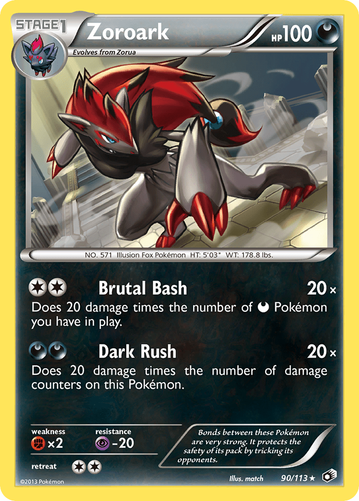 Zoroark (90/113) [Black & White: Legendary Treasures] Pokemon Single Pokémon  | Multizone: Comics And Games