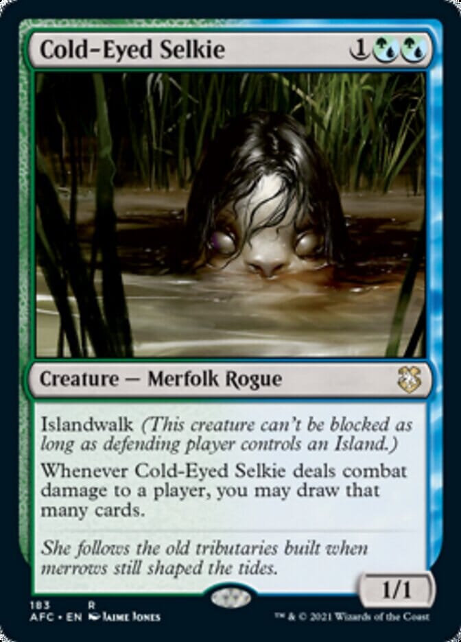 Cold-Eyed Selkie [Dungeons & Dragons: Adventures in the Forgotten Realms Commander] MTG Single Magic: The Gathering  | Multizone: Comics And Games