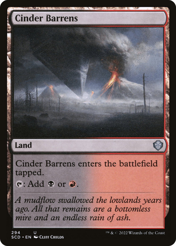 Cinder Barrens [Starter Commander Decks] MTG Single Magic: The Gathering  | Multizone: Comics And Games
