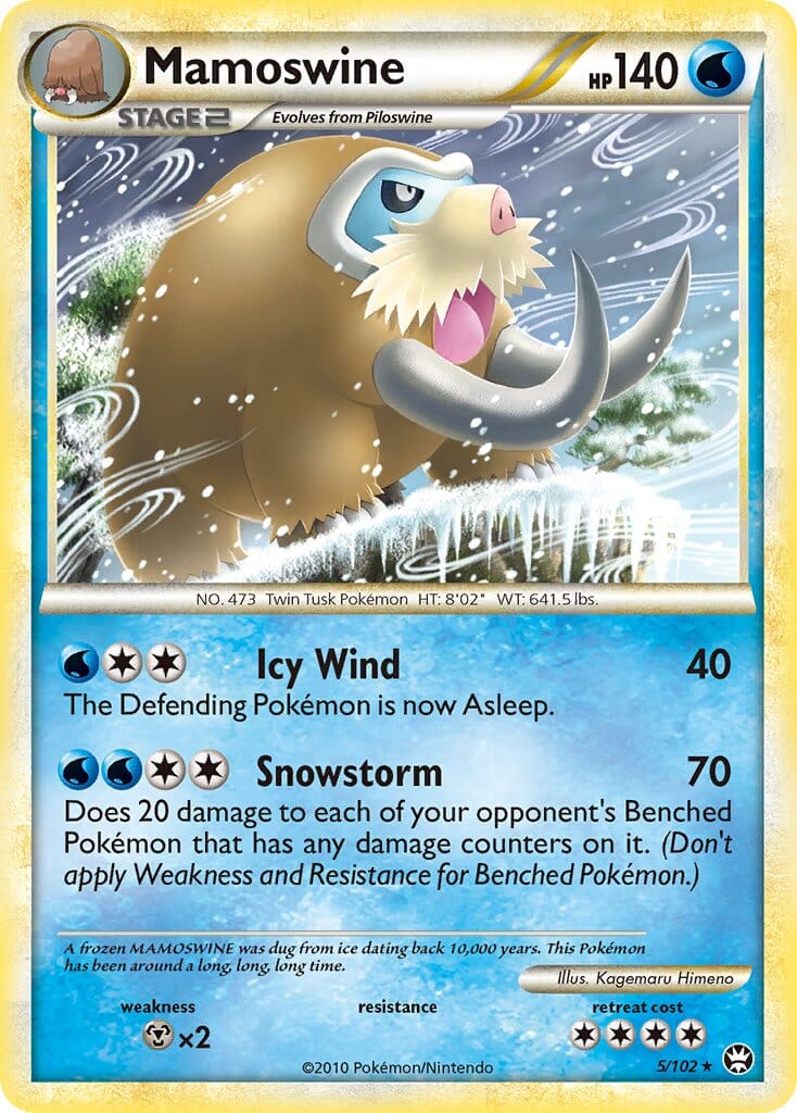Mamoswine (5/102) (Theme Deck Exclusive) [HeartGold & SoulSilver: Triumphant] Pokemon Single Pokémon  | Multizone: Comics And Games