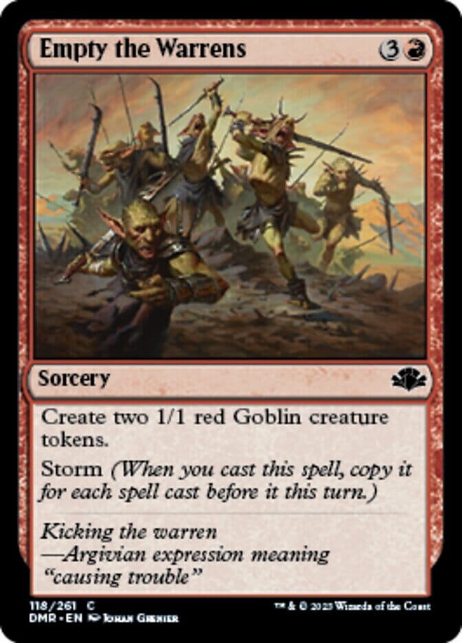 Empty the Warrens [Dominaria Remastered] MTG Single Magic: The Gathering  | Multizone: Comics And Games