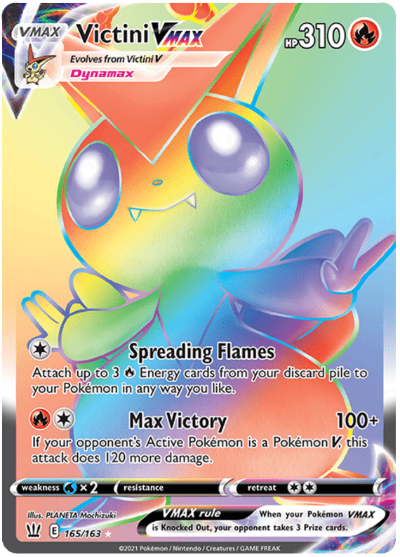 Victini VMAX (165/163) [Sword & Shield: Battle Styles] Pokemon Single Pokémon  | Multizone: Comics And Games