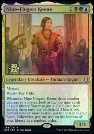 Nine-Fingers Keene [Commander Legends: Battle for Baldur's Gate Prerelease Promos] MTG Single Magic: The Gathering  | Multizone: Comics And Games