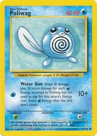 Poliwag (59/102) [Base Set Unlimited] Pokemon Single Pokémon  | Multizone: Comics And Games