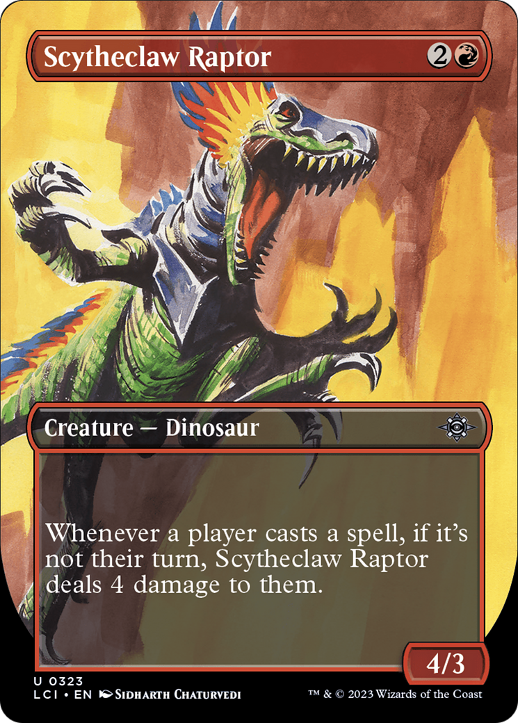 Scytheclaw Raptor (Borderless) [The Lost Caverns of Ixalan] | Multizone: Comics And Games