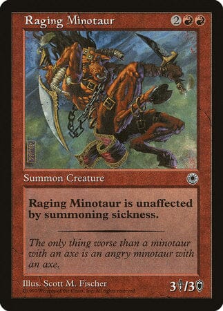 Raging Minotaur [Portal] MTG Single Magic: The Gathering  | Multizone: Comics And Games