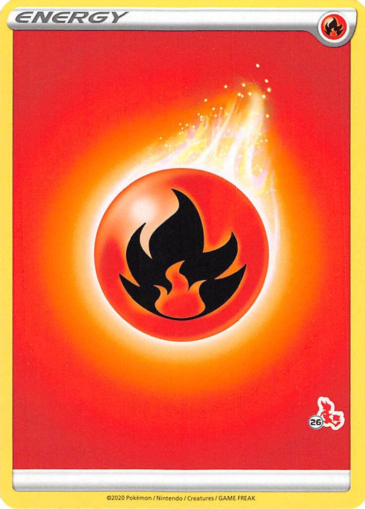 Fire Energy (Cinderace Stamp #26) [Battle Academy 2022] Pokemon Single Pokémon  | Multizone: Comics And Games