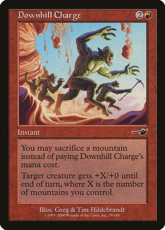 Downhill Charge [Nemesis] MTG Single Magic: The Gathering  | Multizone: Comics And Games