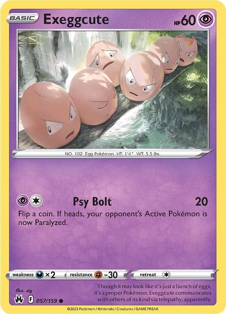 Exeggcute (057/159) [Sword & Shield: Crown Zenith] Pokemon Single Pokémon  | Multizone: Comics And Games
