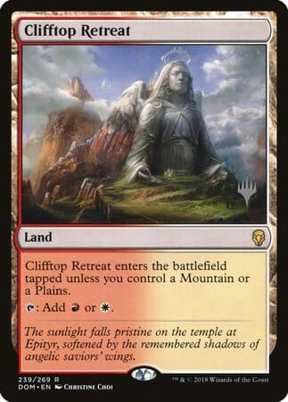Clifftop Retreat [Dominaria Promos] MTG Single Magic: The Gathering  | Multizone: Comics And Games