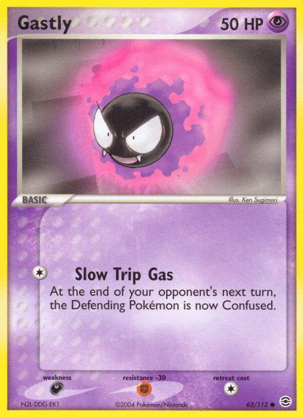 Gastly (63/112) [EX: FireRed & LeafGreen] Pokemon Single Pokémon  | Multizone: Comics And Games
