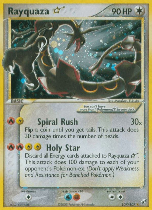 Rayquaza Star (107/107) [EX: Deoxys] Pokemon Single Pokémon  | Multizone: Comics And Games