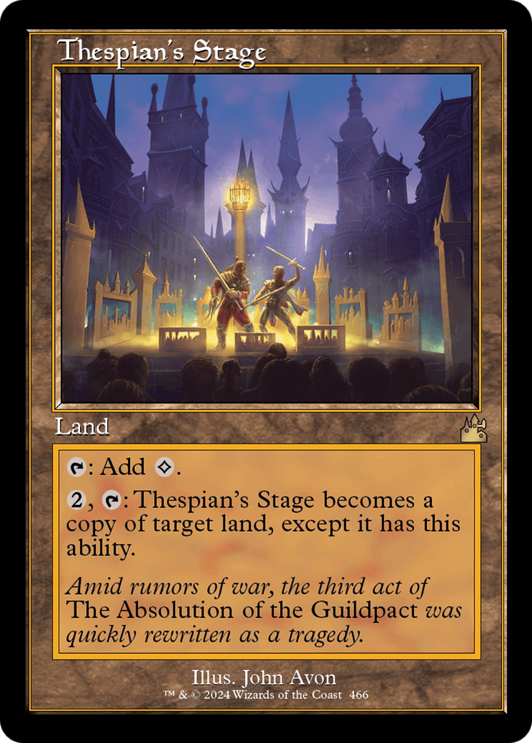 Thespian's Stage (Retro Frame) [Ravnica Remastered] MTG Single Magic: The Gathering  | Multizone: Comics And Games