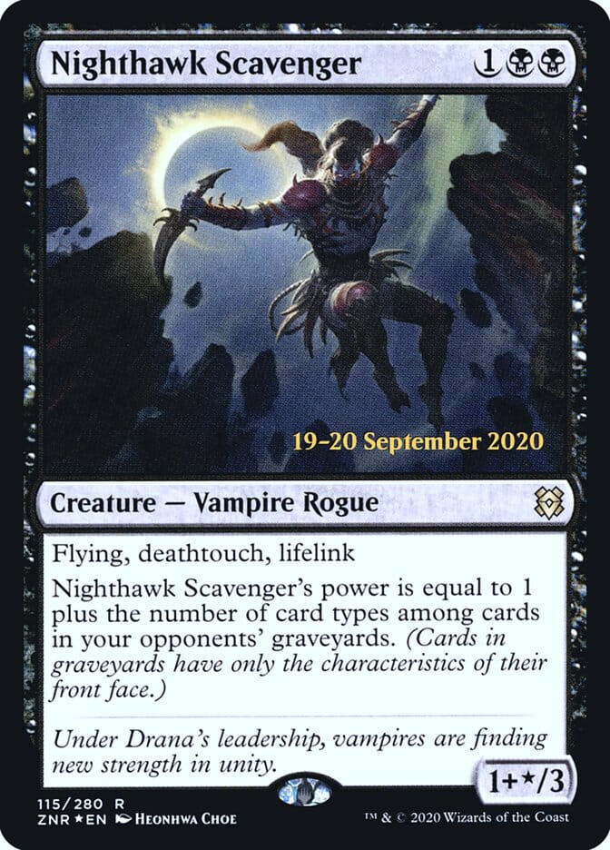 Nighthawk Scavenger [Zendikar Rising Prerelease Promos] MTG Single Magic: The Gathering  | Multizone: Comics And Games