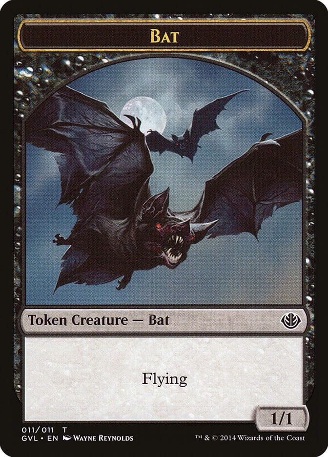 Bat Token (Garruk vs. Liliana) [Duel Decks Anthology Tokens] MTG Single Magic: The Gathering  | Multizone: Comics And Games