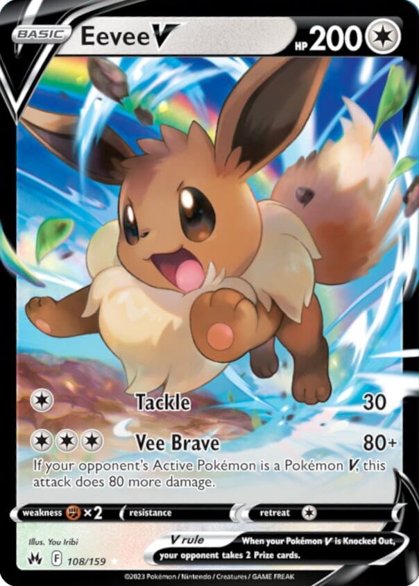 Eevee V (108/159) [Sword & Shield: Crown Zenith] Pokemon Single Pokémon  | Multizone: Comics And Games