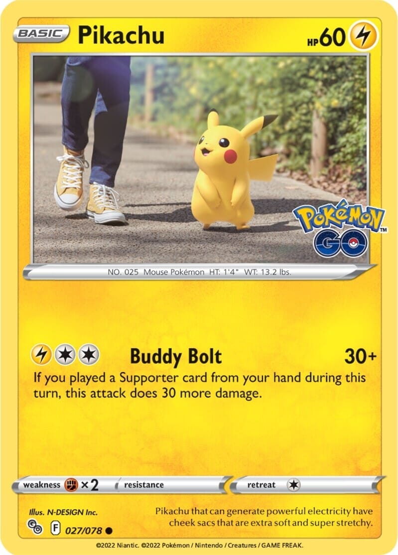 Pikachu (027/078) [Pokémon GO] Pokemon Single Pokémon  | Multizone: Comics And Games
