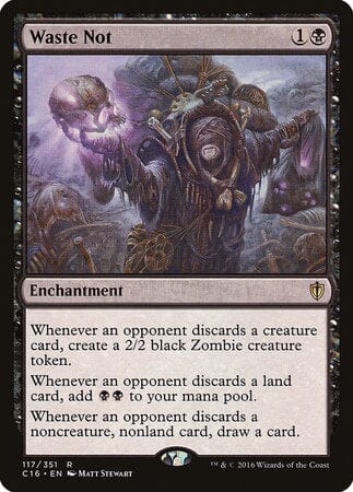 Waste Not [Commander 2016] MTG Single Magic: The Gathering  | Multizone: Comics And Games