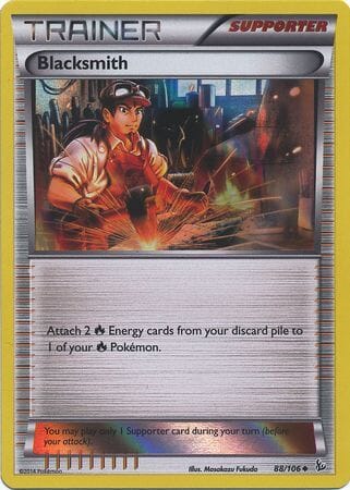 Blacksmith (88/106) (Sheen Holo Pyroar Collection Exclusive) [XY: Flashfire] Pokemon Single Pokémon  | Multizone: Comics And Games