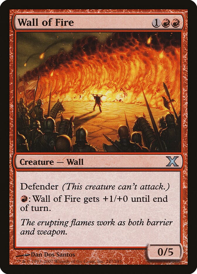 Wall of Fire [Tenth Edition] MTG Single Magic: The Gathering  | Multizone: Comics And Games
