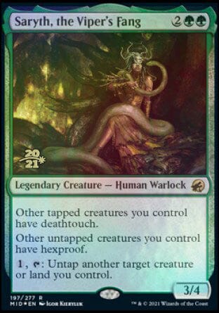 Saryth, the Viper's Fang [Innistrad: Midnight Hunt Prerelease Promos] MTG Single Magic: The Gathering  | Multizone: Comics And Games