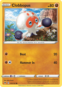 Clobbopus (100/185) [Sword & Shield: Vivid Voltage] Pokemon Single Pokémon  | Multizone: Comics And Games