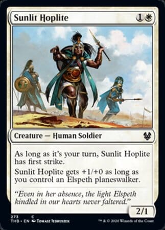 Sunlit Hoplite [Theros Beyond Death] MTG Single Magic: The Gathering  | Multizone: Comics And Games