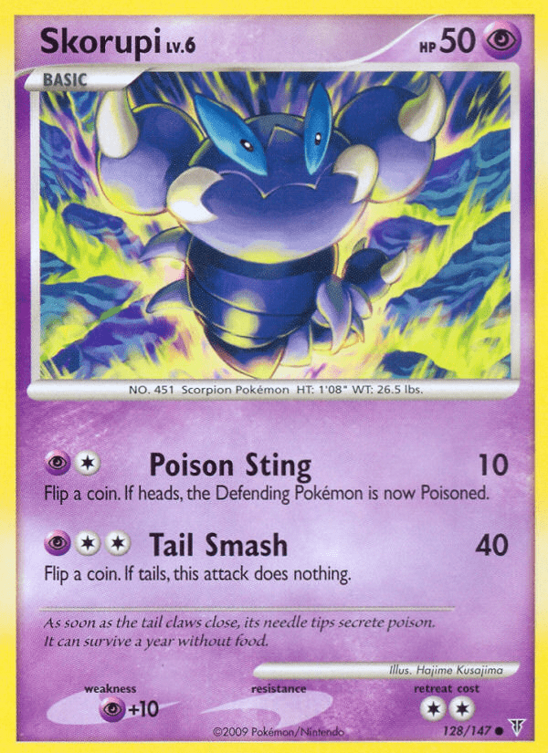 Skorupi (128/147) [Platinum: Supreme Victors] Pokemon Single Pokémon  | Multizone: Comics And Games