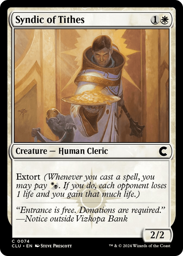 Syndic of Tithes [Ravnica: Clue Edition] MTG Single Magic: The Gathering  | Multizone: Comics And Games