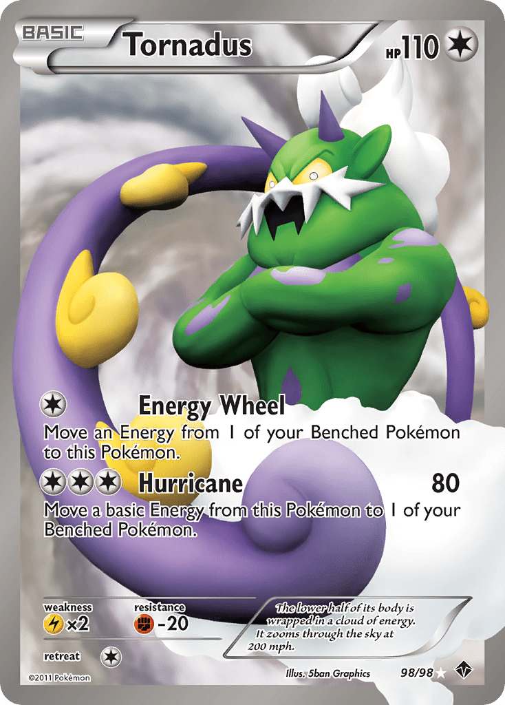 Tornadus (98/98) [Black & White: Emerging Powers] Pokemon Single Pokémon  | Multizone: Comics And Games