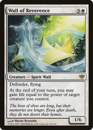 Wall of Reverence [Conflux] MTG Single Magic: The Gathering  | Multizone: Comics And Games