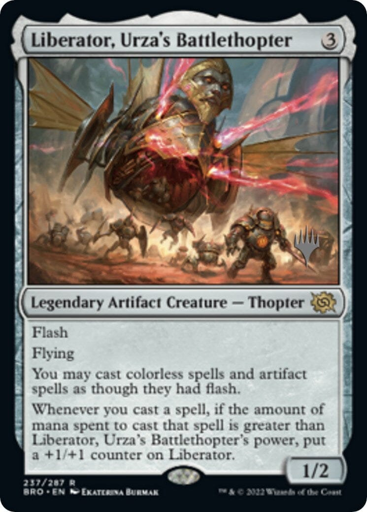 Liberator, Urza's Battlethopter (Promo Pack) [The Brothers' War Promos] MTG Single Magic: The Gathering  | Multizone: Comics And Games