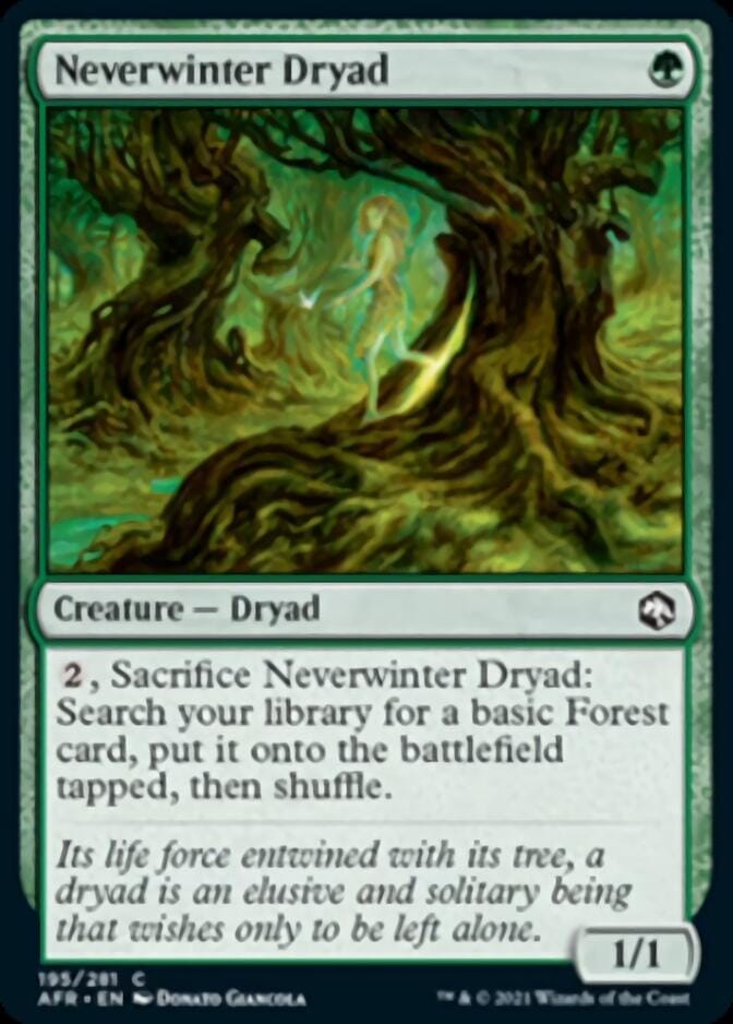 Neverwinter Dryad [Dungeons & Dragons: Adventures in the Forgotten Realms] MTG Single Magic: The Gathering  | Multizone: Comics And Games