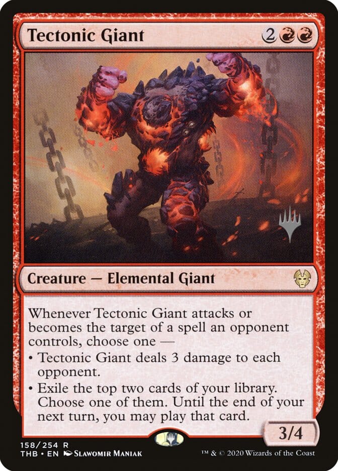 Tectonic Giant (Promo Pack) [Theros Beyond Death Promos] MTG Single Magic: The Gathering  | Multizone: Comics And Games