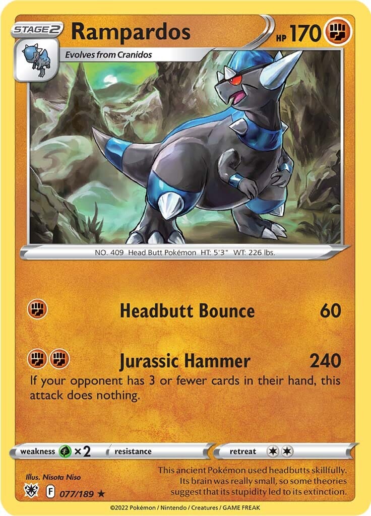 Rampardos (077/189) [Sword & Shield: Astral Radiance] Pokemon Single Pokémon  | Multizone: Comics And Games