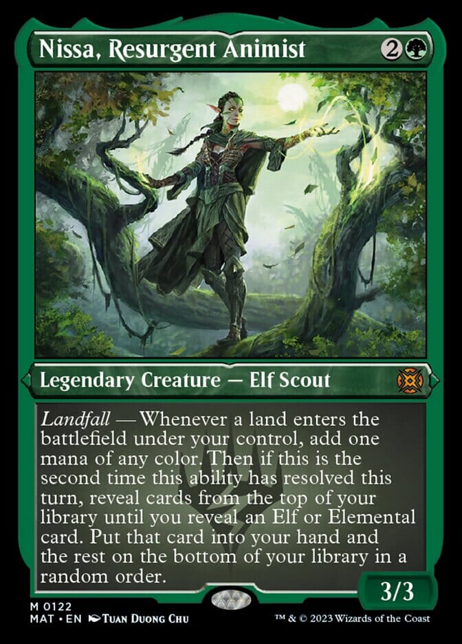 Nissa, Resurgent Animist (Foil Etched) [March of the Machine: The Aftermath] MTG Single Magic: The Gathering  | Multizone: Comics And Games