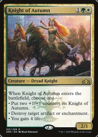 Knight of Autumn [Guilds of Ravnica] MTG Single Magic: The Gathering  | Multizone: Comics And Games