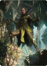 Nissa of Shadowed Boughs 1 Art Card [Zendikar Rising Art Series] MTG Single Magic: The Gathering  | Multizone: Comics And Games