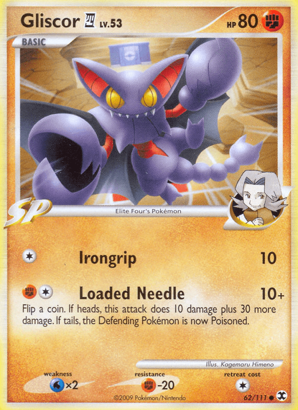 Gliscor (62/111) [Platinum: Rising Rivals] Pokemon Single Pokémon  | Multizone: Comics And Games