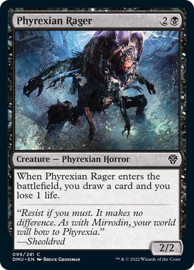 Phyrexian Rager [Dominaria United] MTG Single Magic: The Gathering  | Multizone: Comics And Games