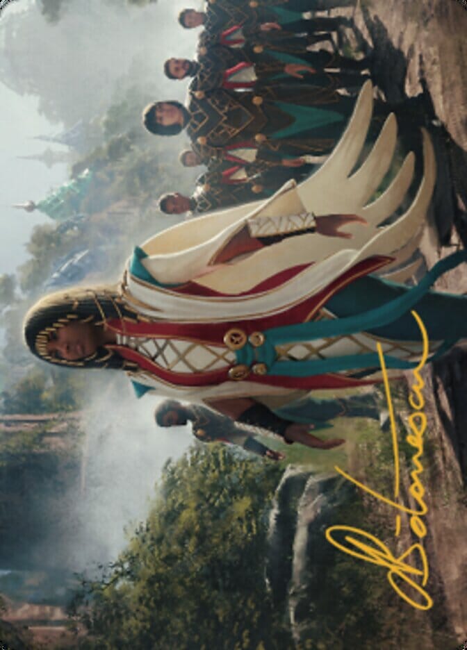Queen Kayla bin-Kroog Art Card (Gold-Stamped Signature) [The Brothers' War Art Series] MTG Single Magic: The Gathering  | Multizone: Comics And Games