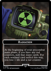 Radiation // Alien Double-Sided Token [Fallout Tokens] | Multizone: Comics And Games