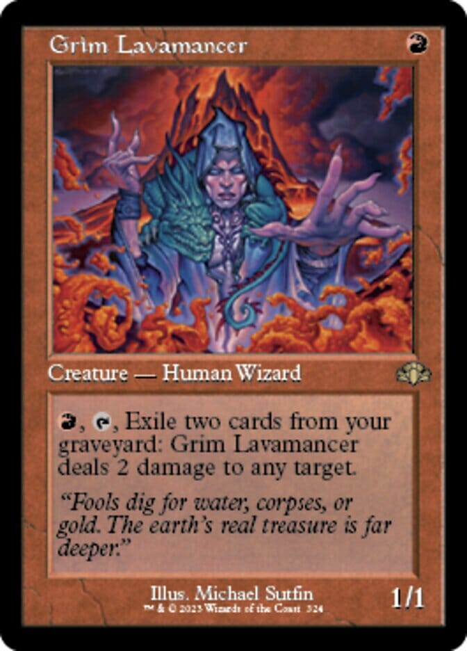 Grim Lavamancer (Retro) [Dominaria Remastered] MTG Single Magic: The Gathering  | Multizone: Comics And Games